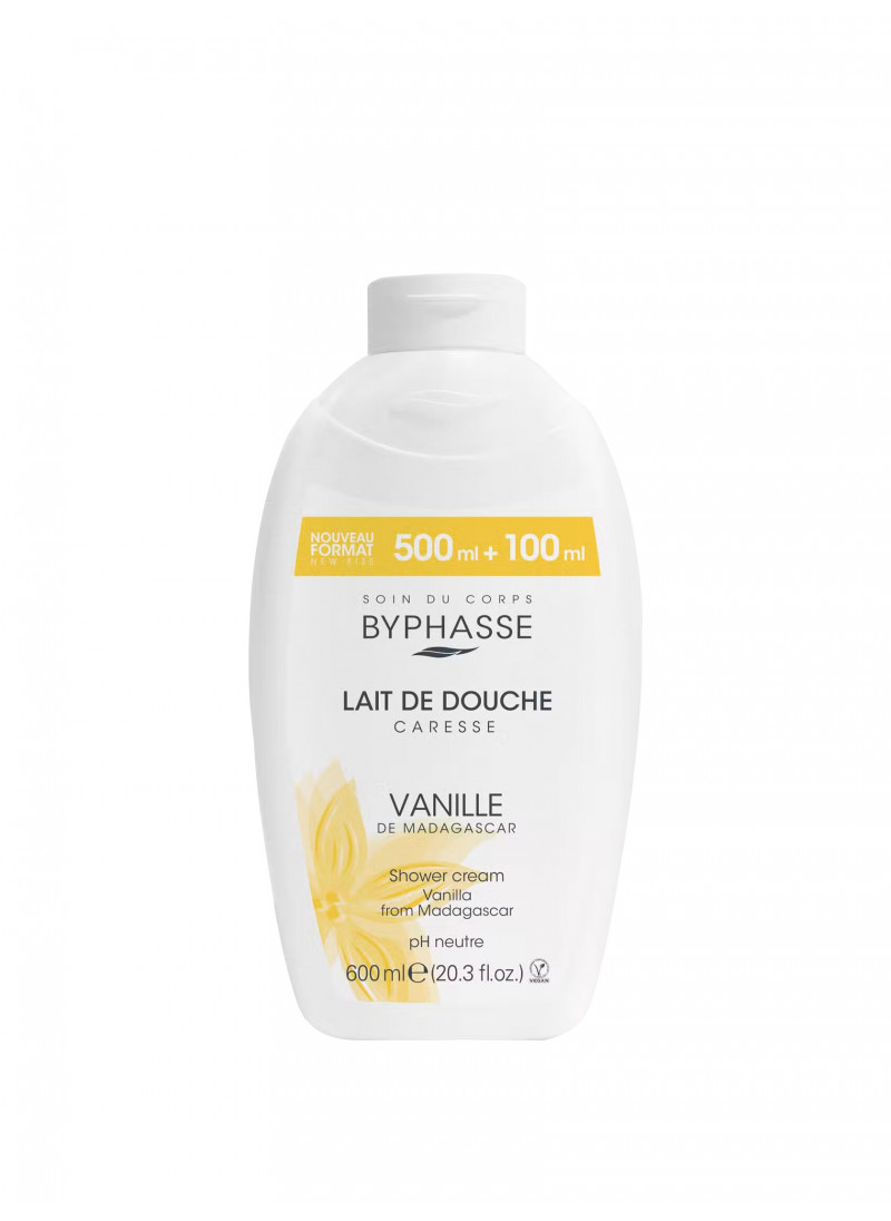 BYPHASSE CARESSE SHOWER CREAM VANILLA 600ML