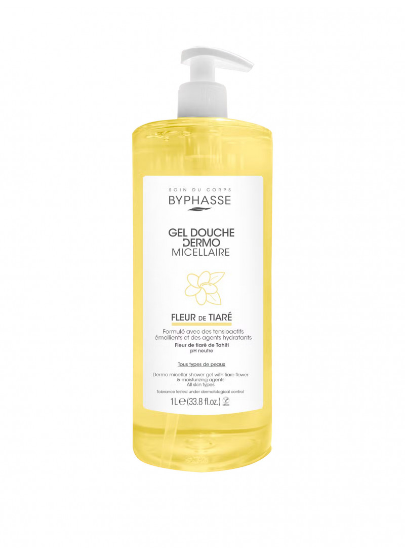 BYPHASSE DERMO MICELLAR SHOWER GEL MONOI 1L