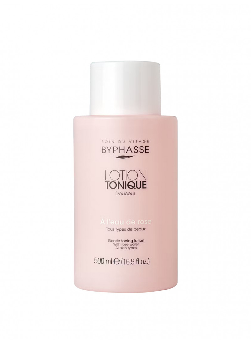 BYPHASSE GENTLE TONING LOTION ROSE WATER 500ML
