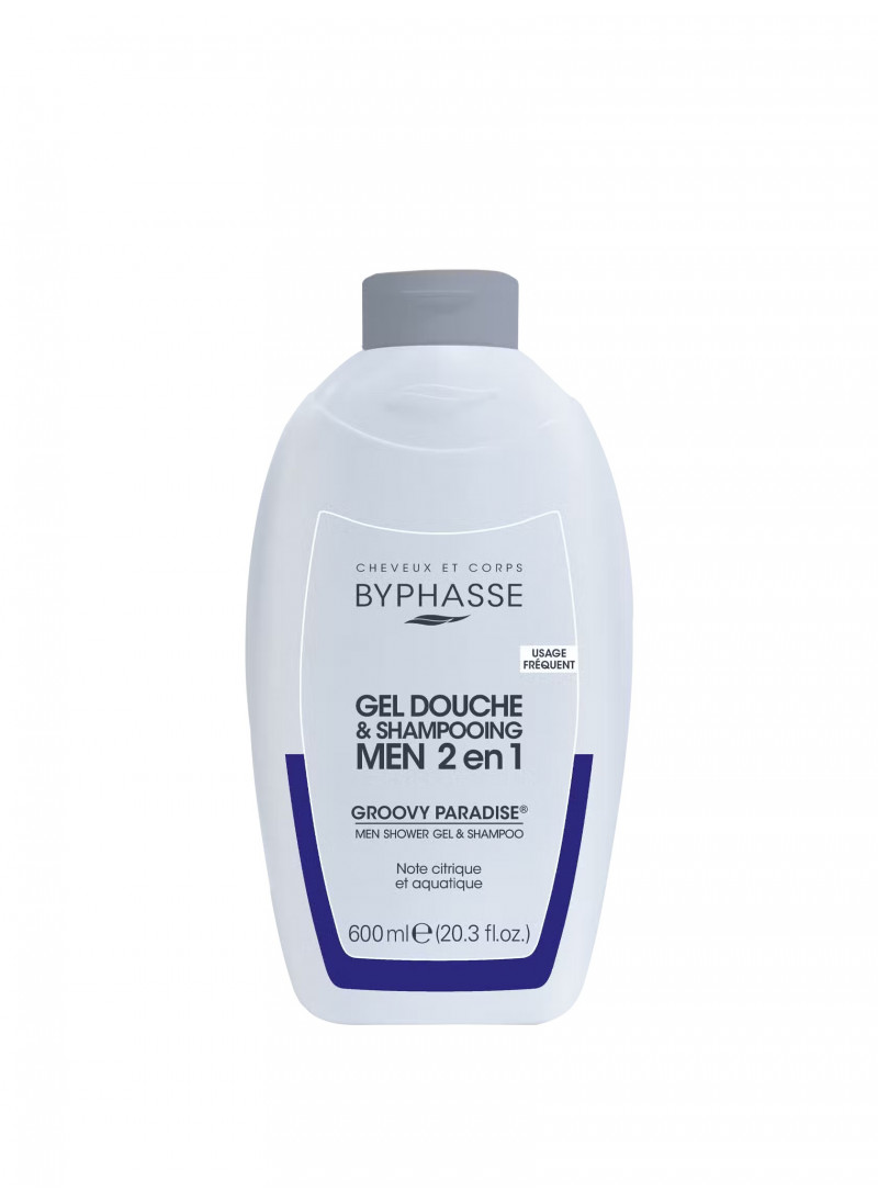 BYPHASSE MEN SHOWER GEL-SHAMPOO 2 IN 1 GROOVY PARA...