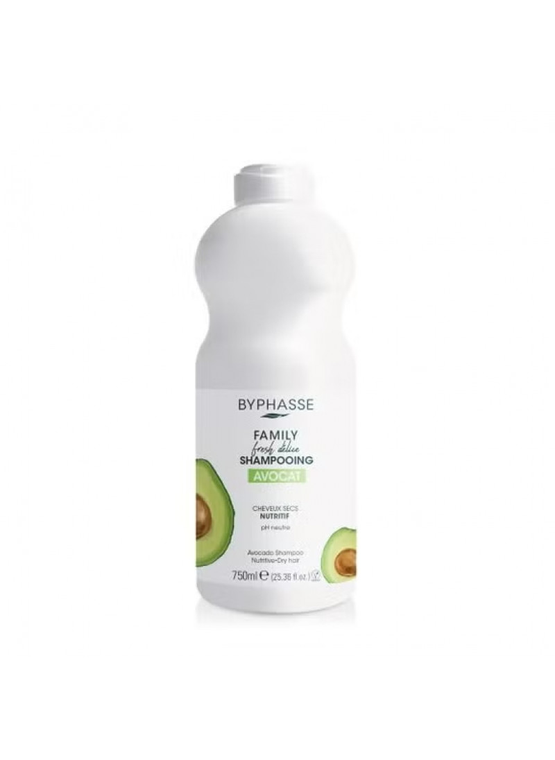 BYPHASSE FAMILY FRESH DELICE SHAMPOO AVOCADO DRY HAIR 750ML 