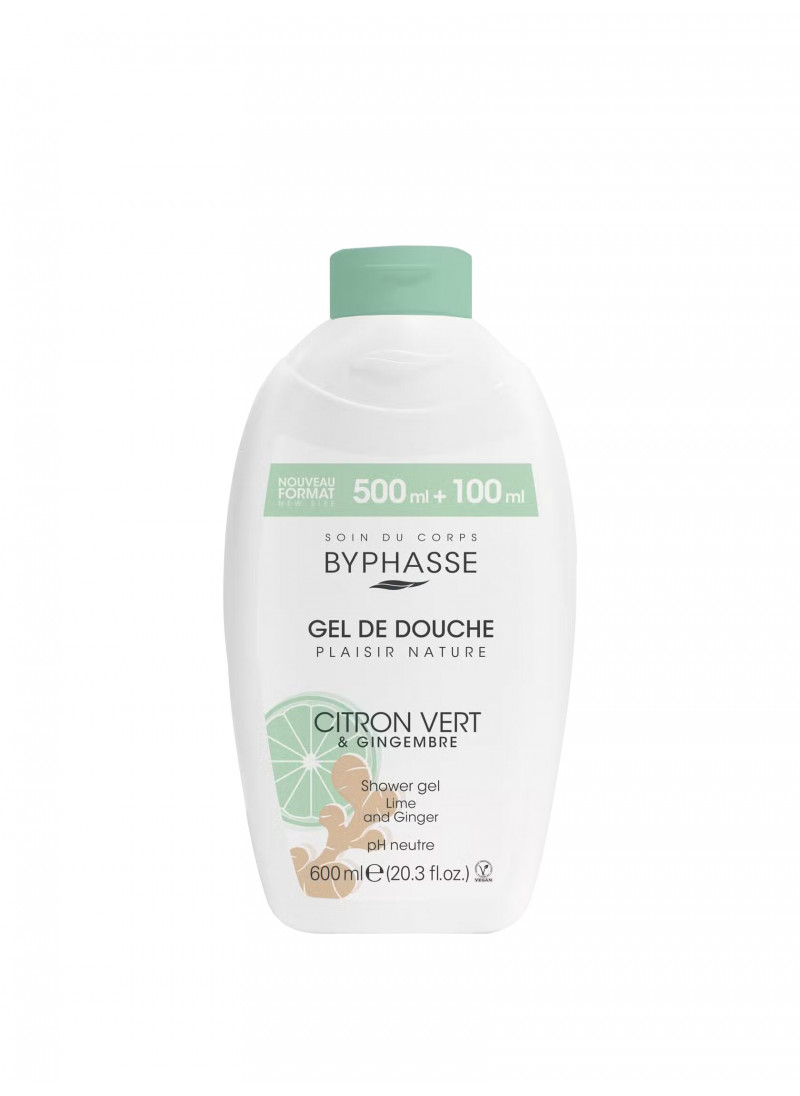 BYPHASSE PLAISIR SHOWER GEL LIME GINGER 600ML