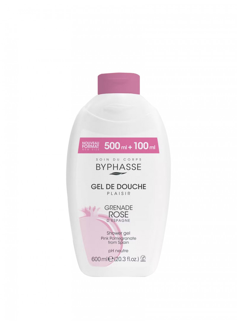 BYPHASSE PLAISIR SHOWER GEL POMEGRANATE 600ML