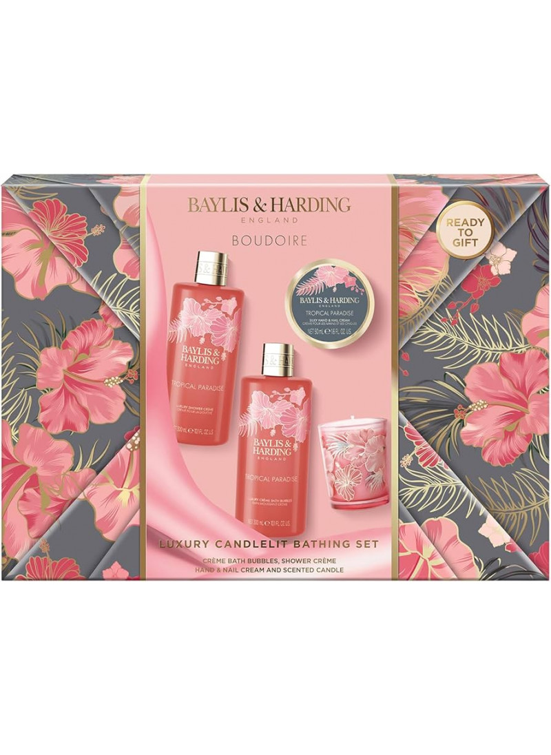 Baylis & Harding Boudoire Gift Wrapped Candlel...