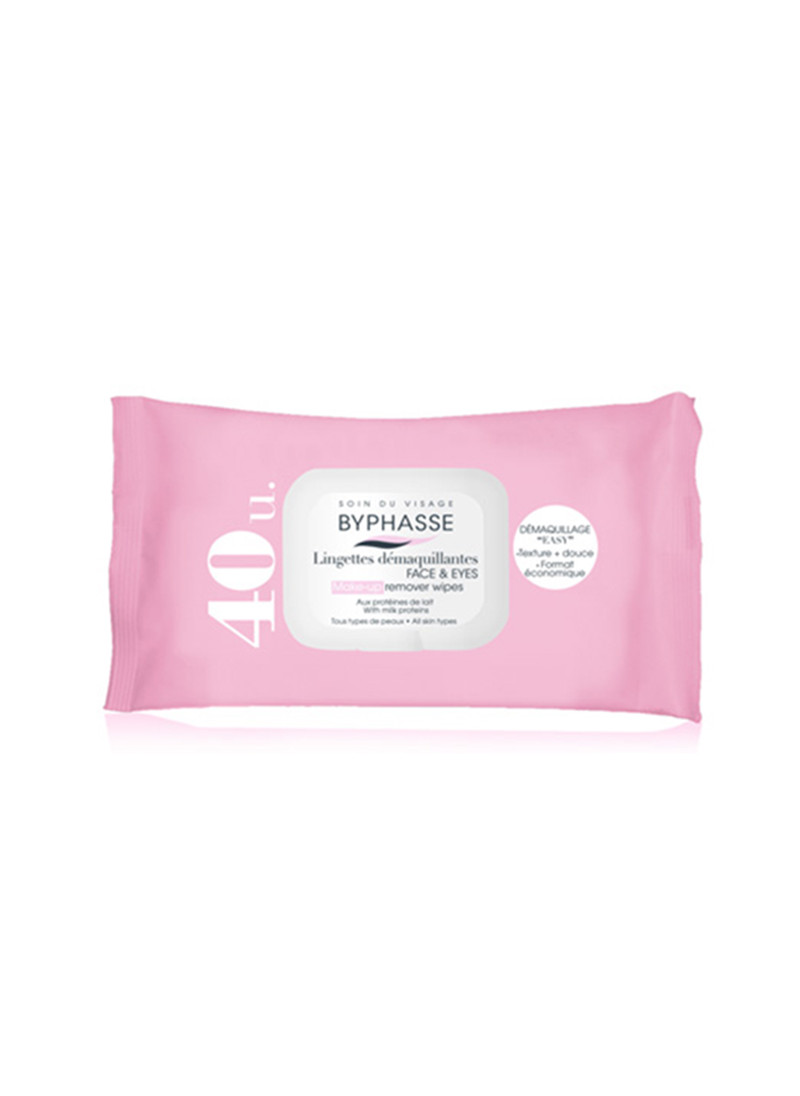 BYPHASSE MAKE UP REMOVER WIPES MILK PROTEINS ALL S...