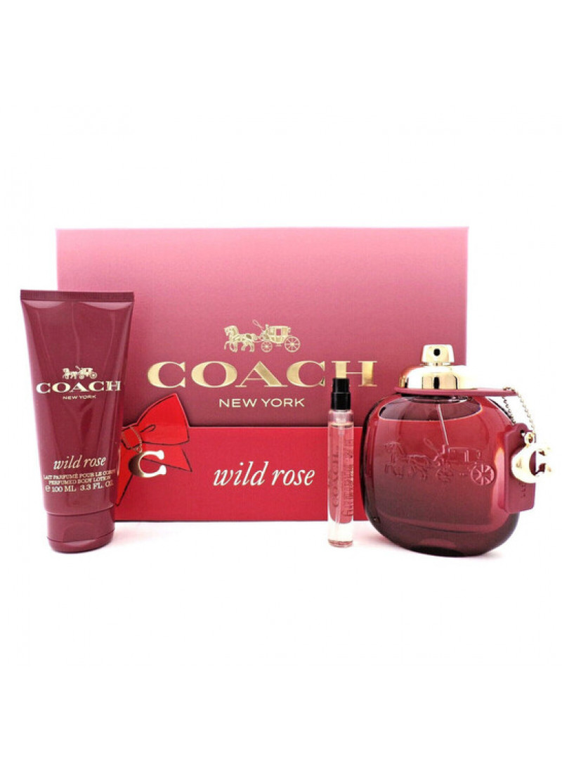 COACH WILD ROSES L SET(90ML EDP+BL100ML+TROUSSE)